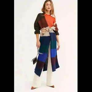 Free People Oslo Color Block Cardigan